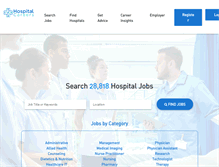 Tablet Screenshot of hospitalcareers.com